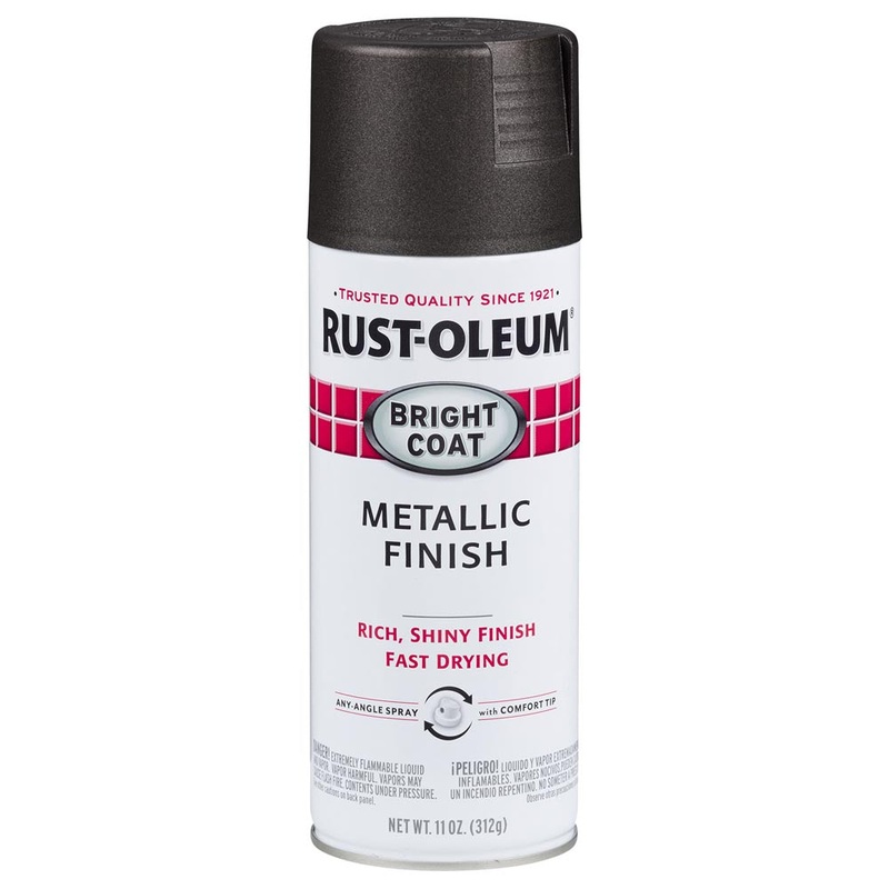 Rust-Oleum Bright Coat Metallic Spray Paint Dark Bronze 312g