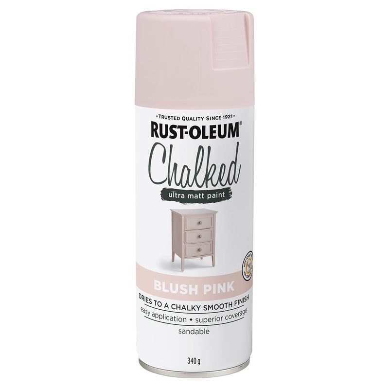 Rust-Oleum Chalked Ultra Matt Spray Paint Blush Pink 340g