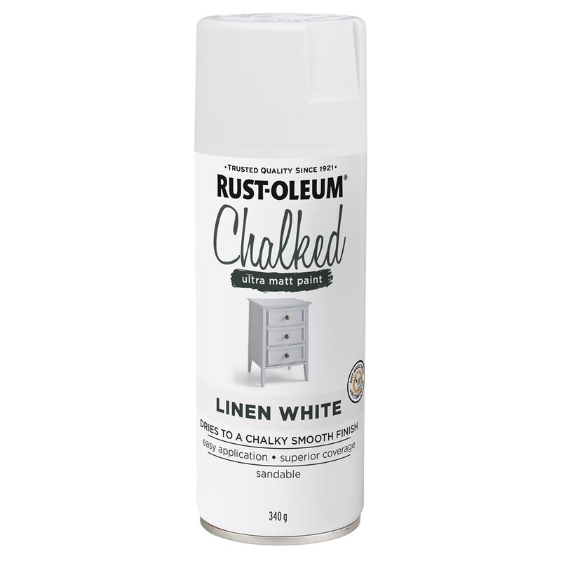 Rust-Oleum Chalked Ultra Matt Spray Paint Linen White 340g