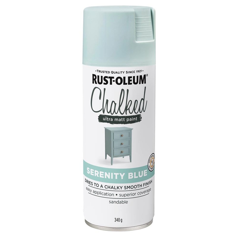 Rust-Oleum Chalked Ultra Matt Spray Paint Serenity Blue 340g