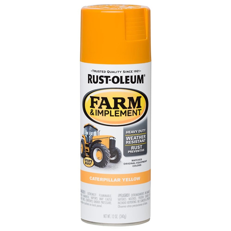 Rust-Oleum Farm Implement Spray Paint Caterpillar Yellow 340g