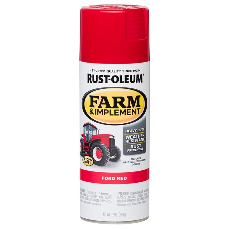 Rust-Oleum Farm Implement Spray Paint Ford Red 340g