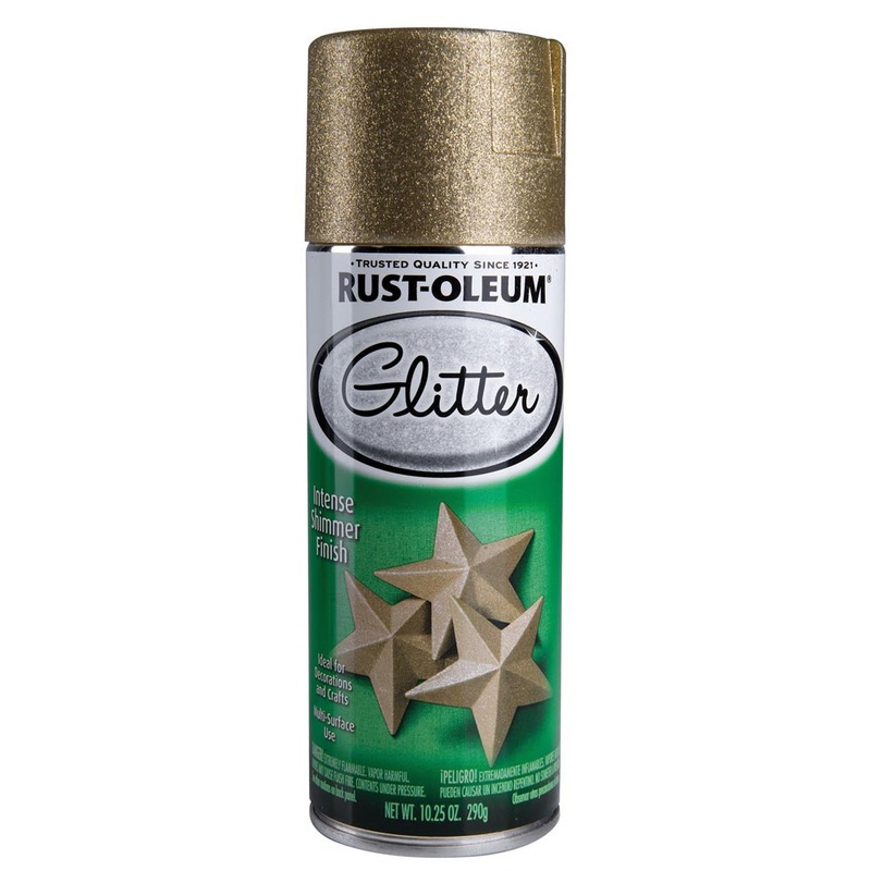 Rust-Oleum Glitter Spray Paint Gold 290g