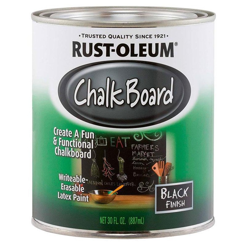 Rust-Oleum Chalkboard Brush On Black 887ml