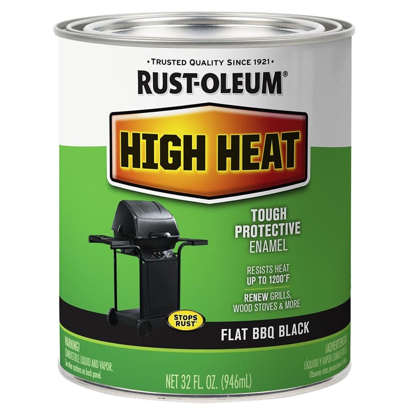 Rust-Oleum High Heat  Brush On BBQ Black 946ml