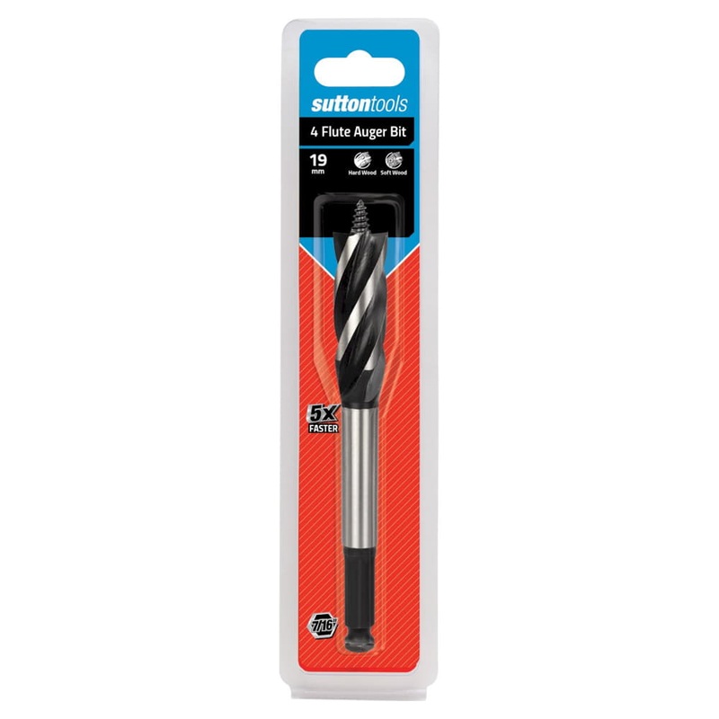 Bit Auger 4 Flute 19mm