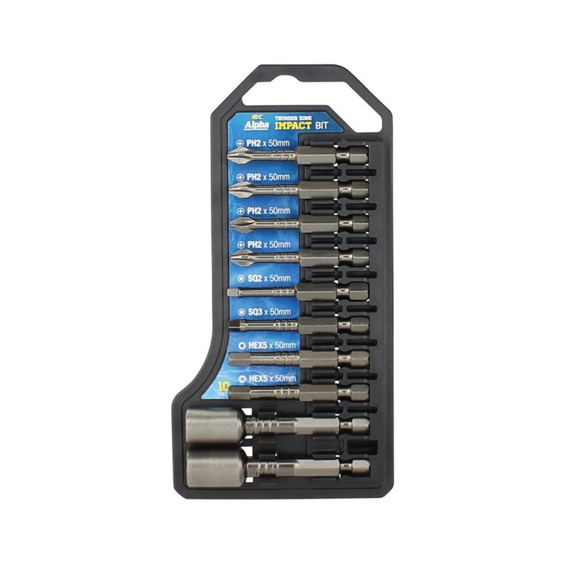 Impact Bit Set 10pce Thunderzone