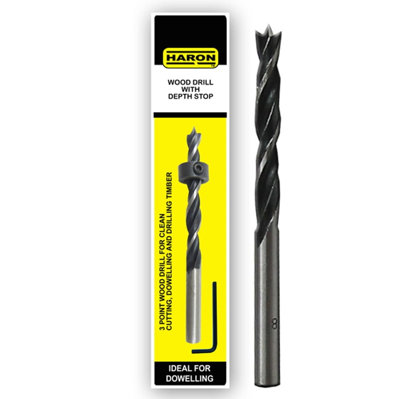 Dowel Drill Bit 10mm w/- Depth Stop