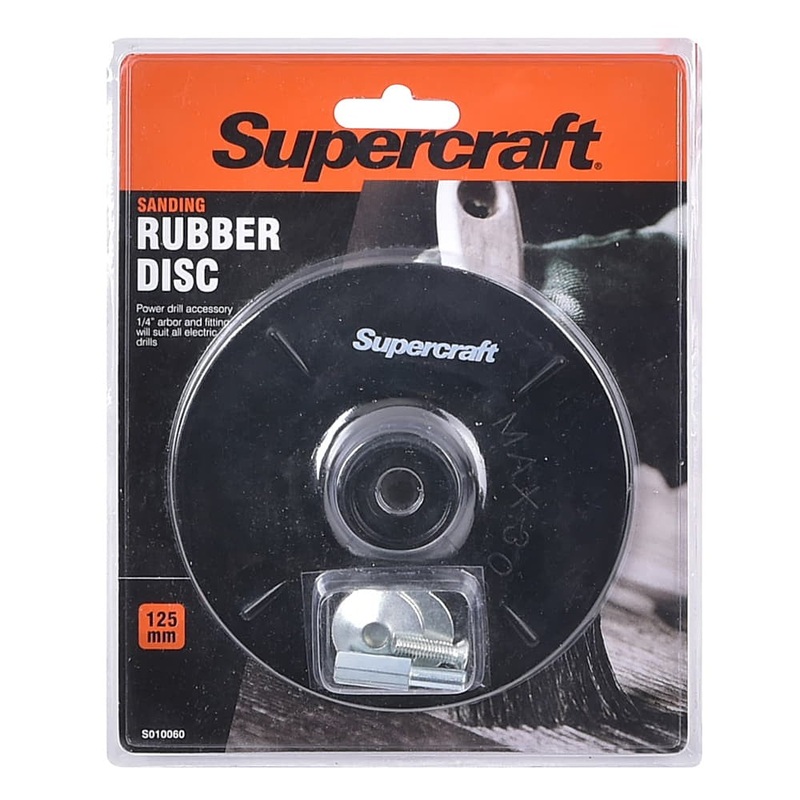 Rubber Backing Pad 125mm Drill