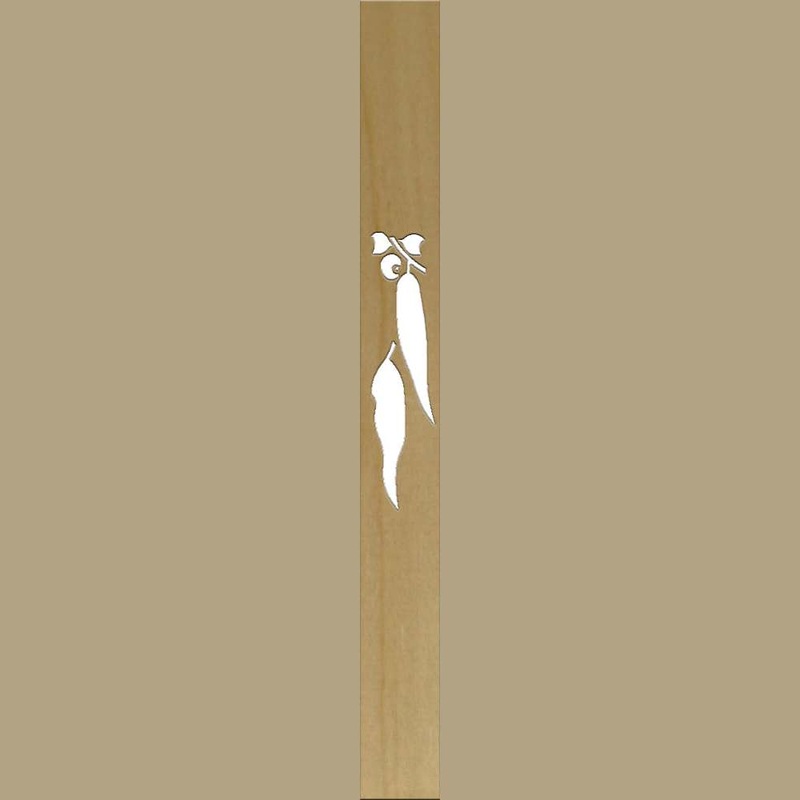 Balusters Decorative Gum Leaf 93 x 19 x 950mm