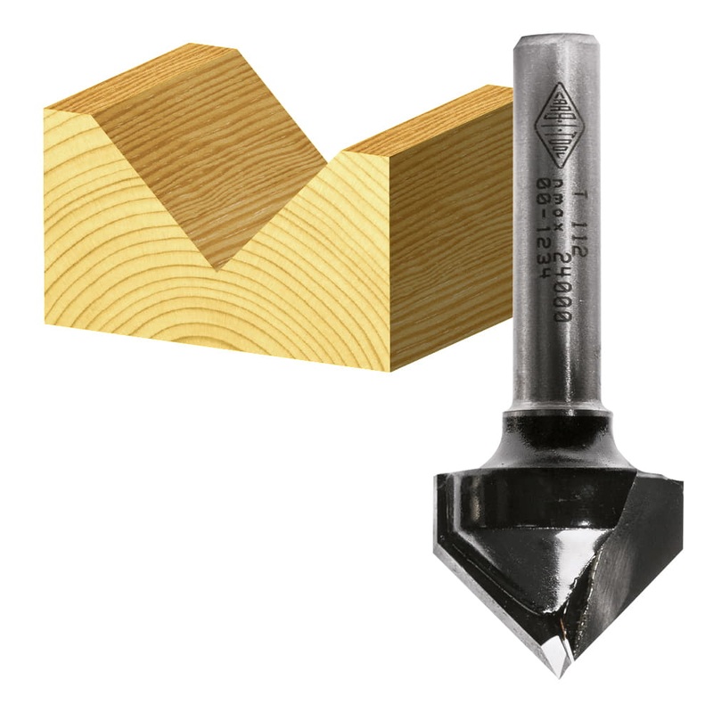 Bit Vee Groove 18x90deg 1/4