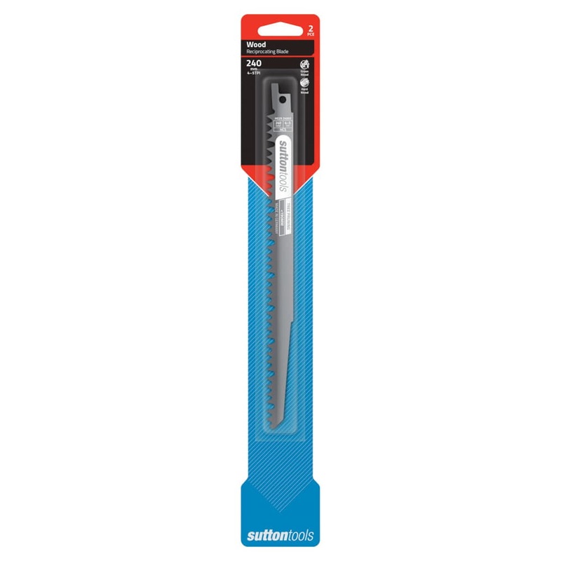 Recip Blade 240×19 Green Wood 2pk Sutton
