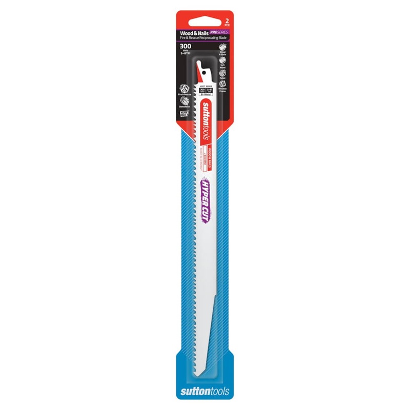 Recip Blade 300x22mm 5-8TPI 2pk Sutton