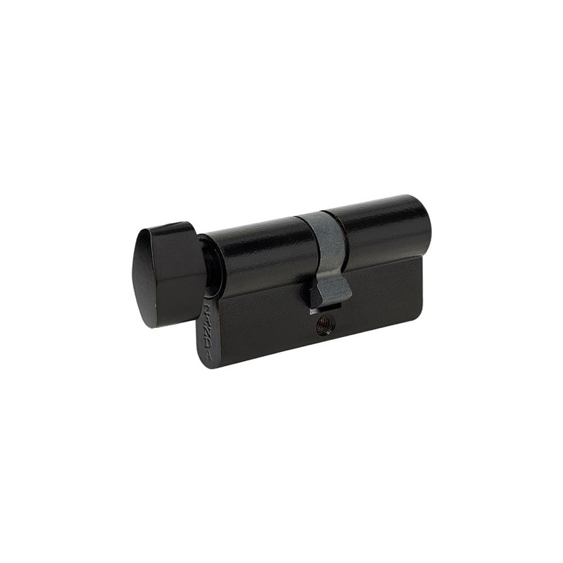 Euro Cylinder 60mm Matt Black Key/Turn