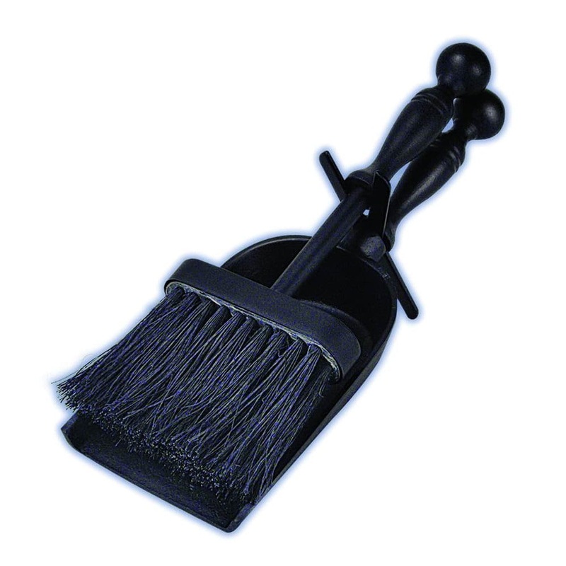 Hearth Tidy 2pce Black