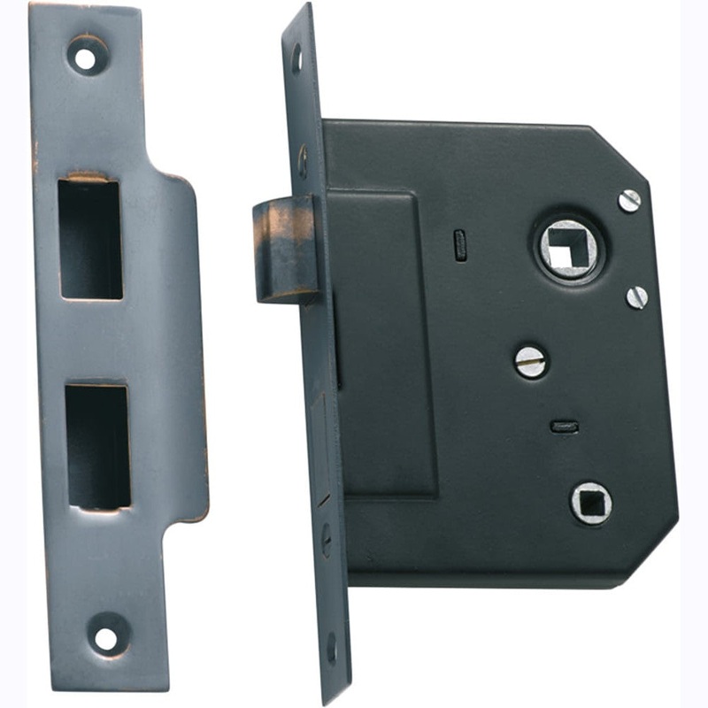 Mortice Lock Privacy Antique Copper CTC57mm Backset 44mm
