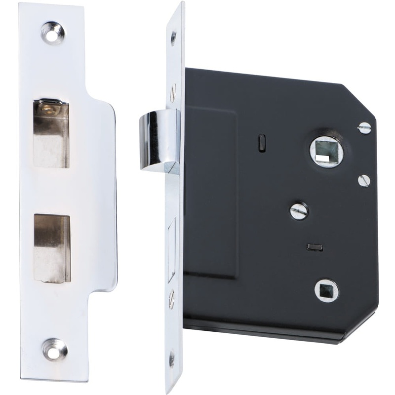 Mortice Lock Privacy Chrome Plated CTC57mm Backset 44mm