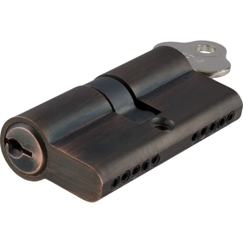 **  N/A – Limited Stock** Euro Cylinder Dual Function 5 Pin Antique Copper 80mm