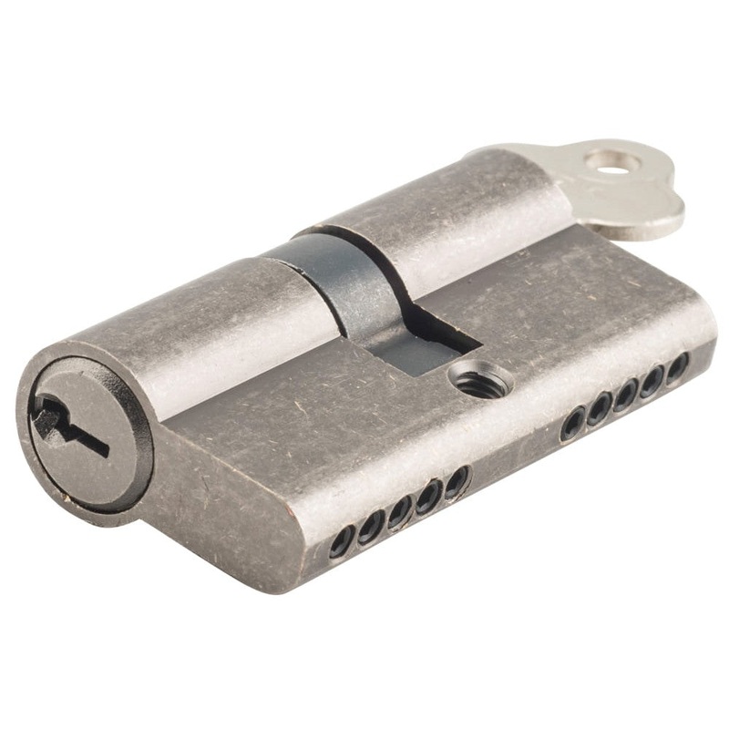 **  N/A – Limited Stock** Euro Cylinder Dual Function 5 Pin Rumbled Nickel 65mm