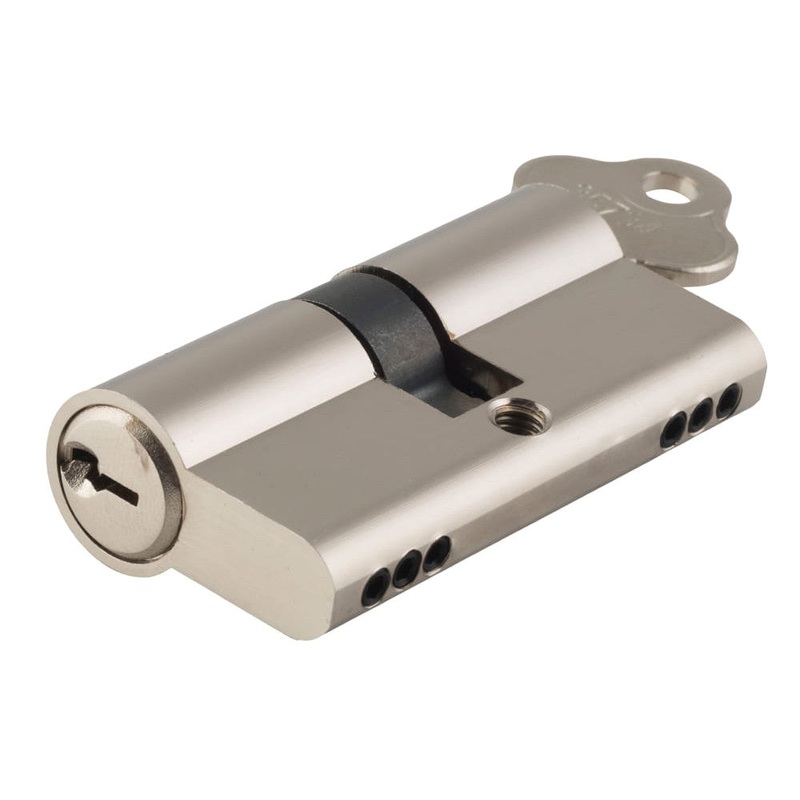 **  N/A – Limited Stock** Euro Cylinder Key Key 3 Pin Satin Nickel 45mm