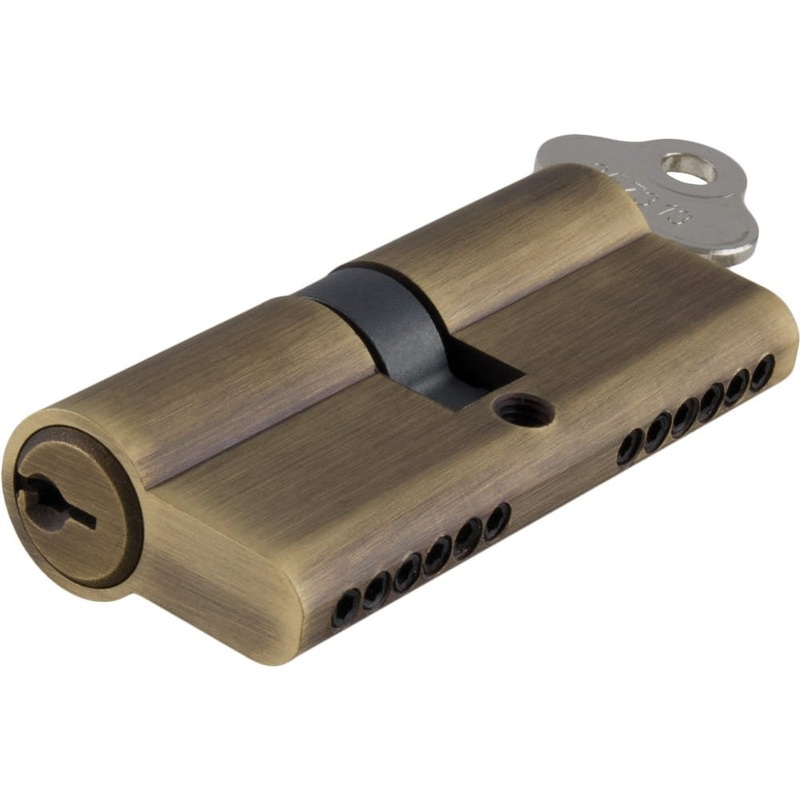 **  N/A – Limited Stock** Euro Cylinder Key Key 6 Pin Antique Brass 70mm