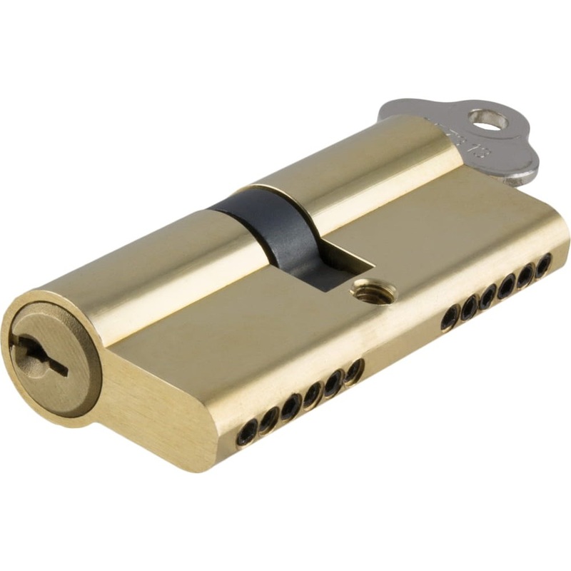 **  N/A – Limited Stock** Euro Cylinder Key Key 6 Pin Polished Brass 70mm