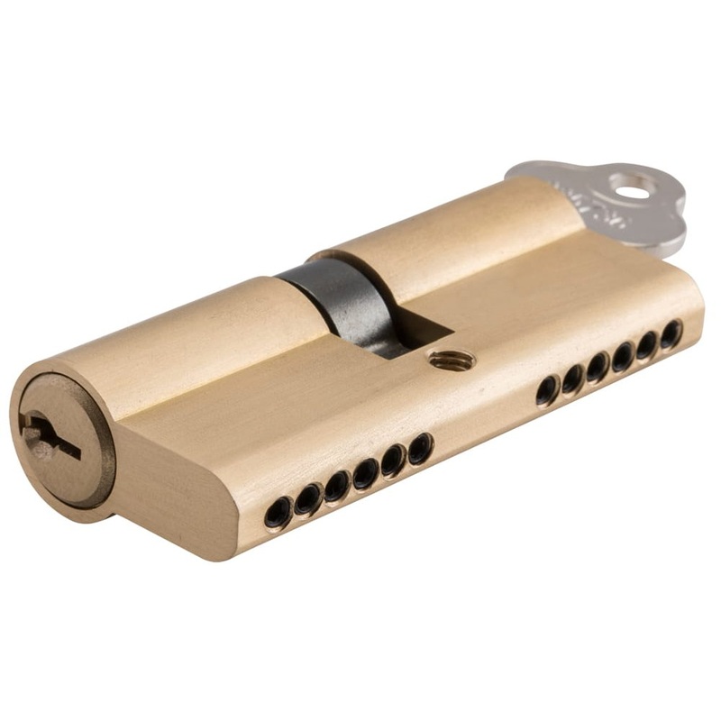 **  N/A – Limited Stock** Euro Cylinder Key Key 6 Pin Satin Brass 70mm
