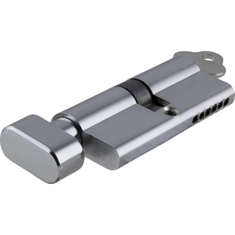 SDG Euro Cylinder Key Thumb 5 Pin Polished Chrome 65mm