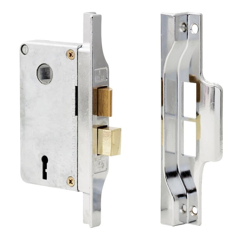 Lockwood Mortice Lock 42mm Rebated Chrome