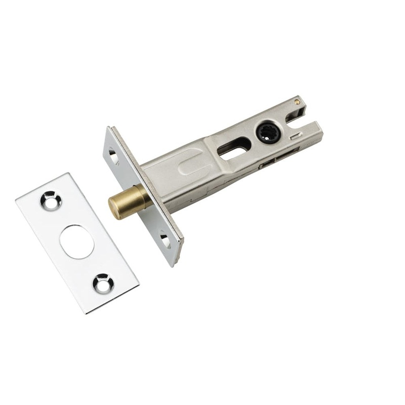 Privacy Bolt Round Bolt Polished Chrome Backset 60mm