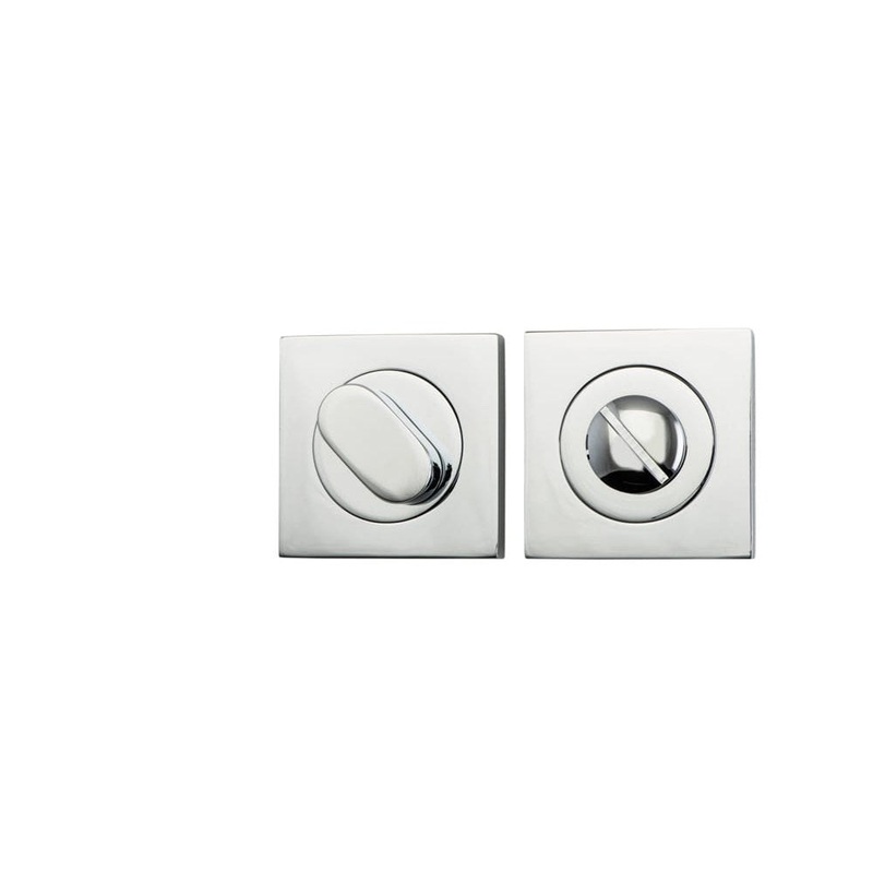 Privacy Turn Oval Concealed Fix Square Polished Chrome