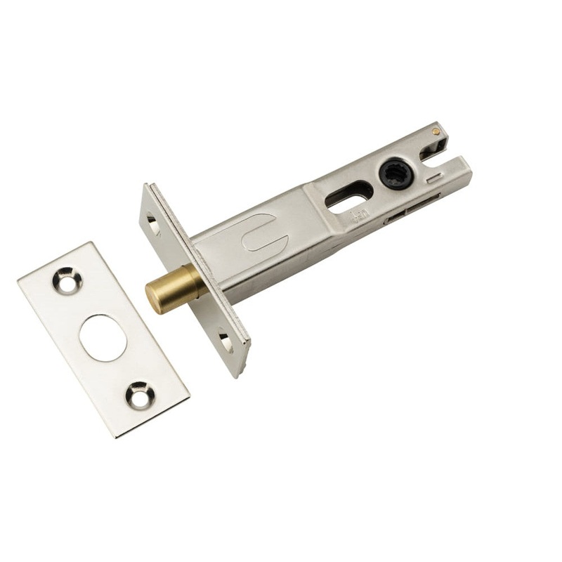 Privacy Bolt Round Bolt Polished Nickel Backset 70mm