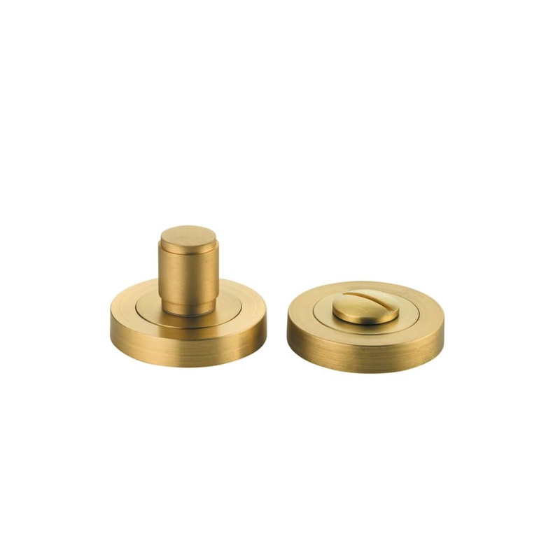 Privacy Turn Berlin Concealed Fix Round Brushed Brass D52xP35mm