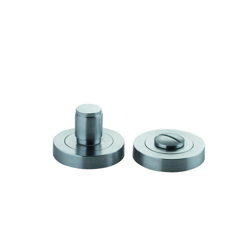 Privacy Turn Berlin Concealed Fix Round Brushed Chrome D52xP35mm