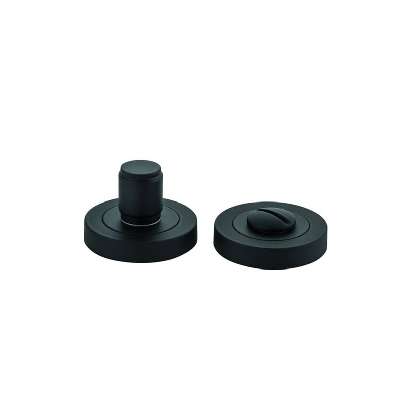 Privacy Turn Berlin Concealed Fix Round Matt Black D52xP35mm