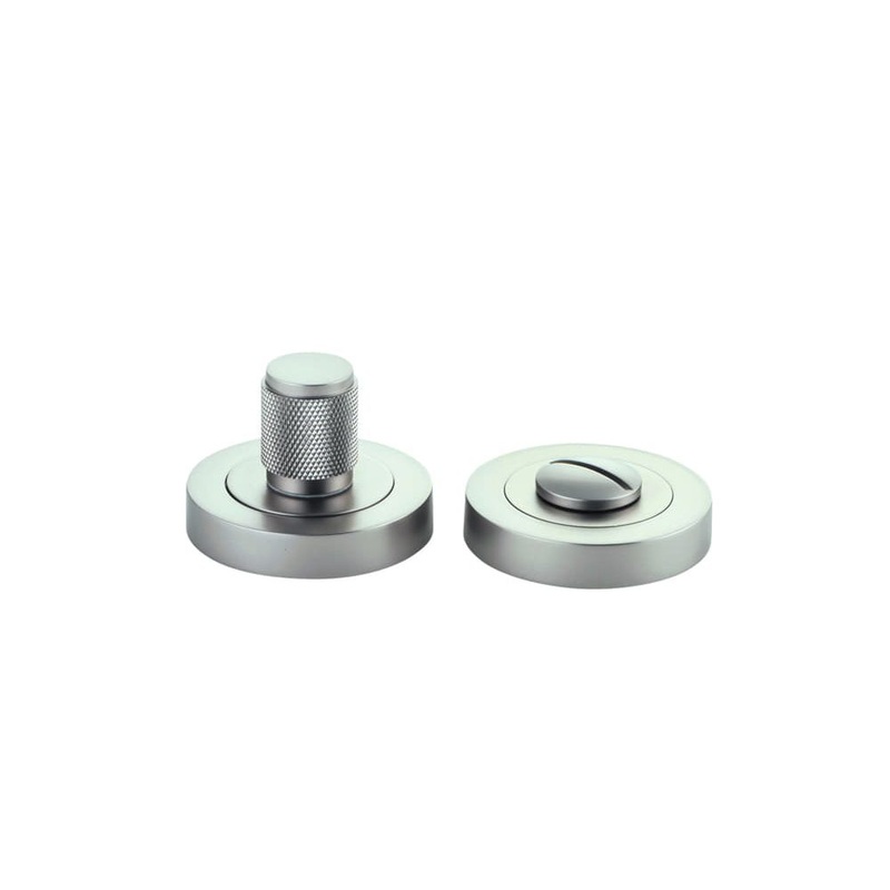 Privacy Turn Brunswick Concealed Fix Round Knurled Satin Nickel D52xP35mm