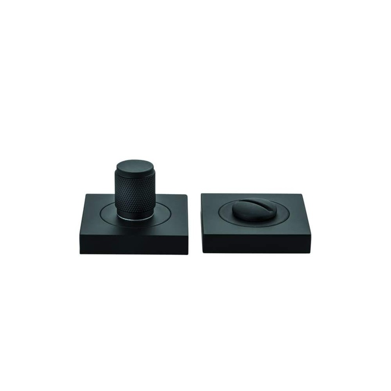 Privacy Turn Brunswick Concealed Fix Square Knurled Matt Black