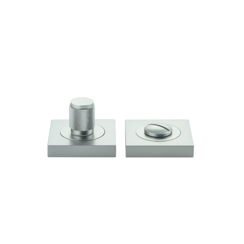 Privacy Turn Brunswick Concealed Fix Square Knurled Satin Nickel