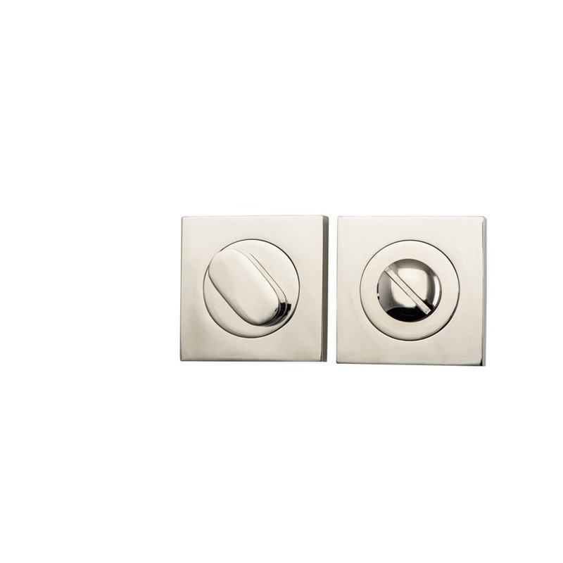 Privacy Turn Oval Concealed Fix Square Polished Nickel