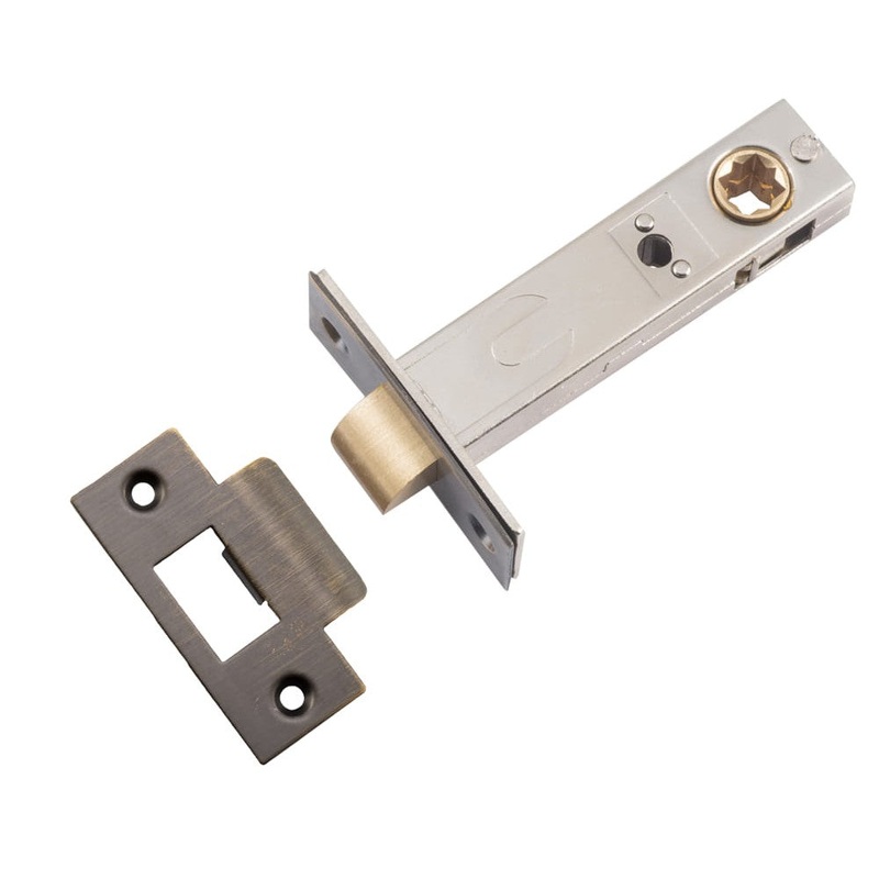 Tube Latch Split Cam Hard Sprung ‘T’ Striker Signature Brass Backset 70mm