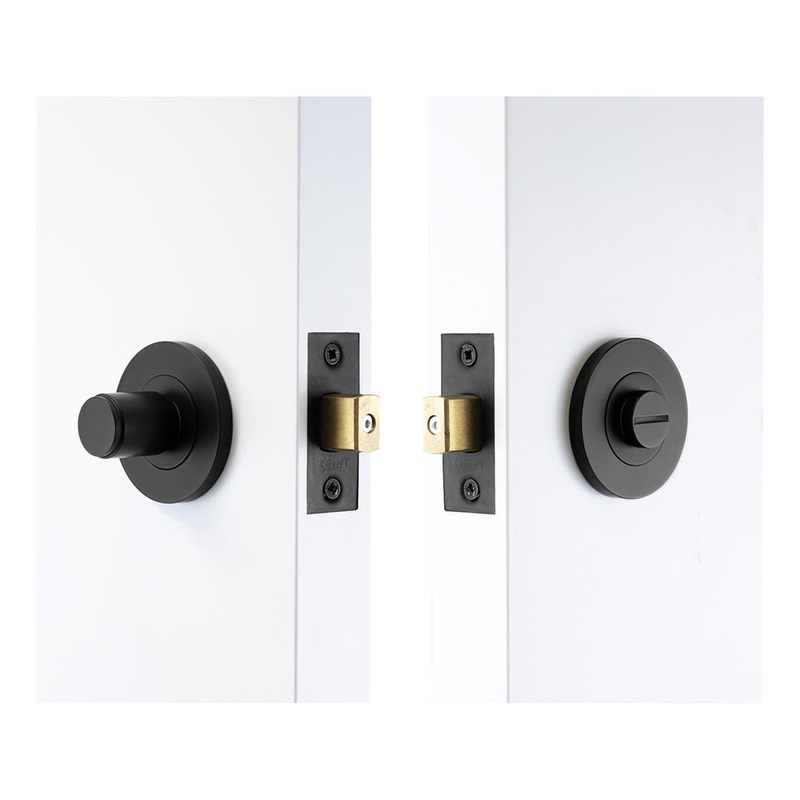 Windsor Privacy Set 57mm Backset Matt Black