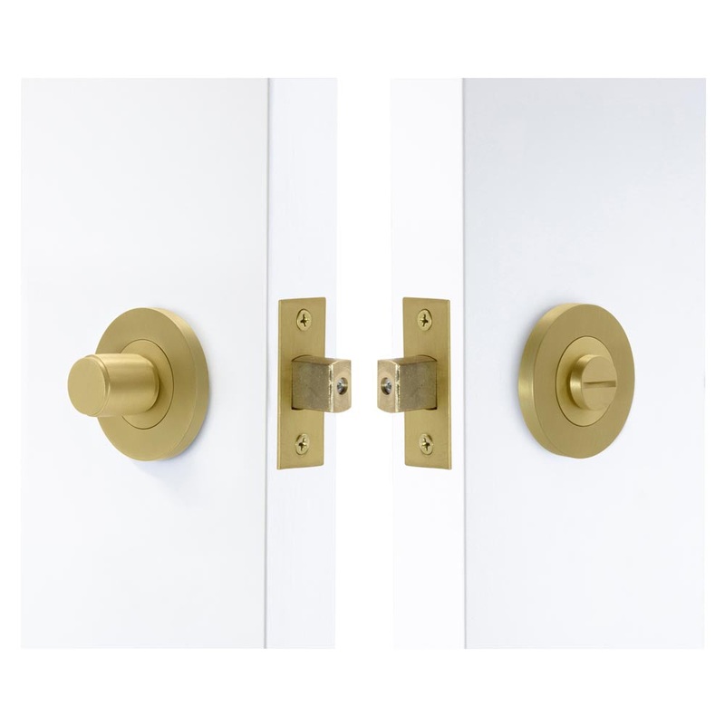 Windsor Privacy Set 57mm Backset Matt Satin Brass