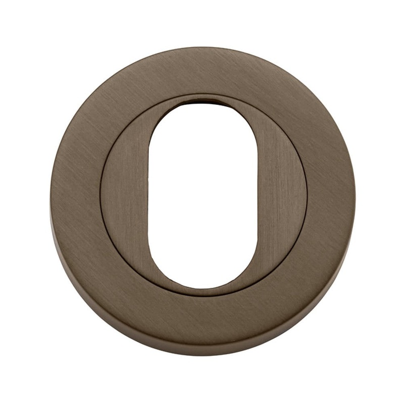 Escutcheon Oval Round Pair Signature Brass D52xP10mm