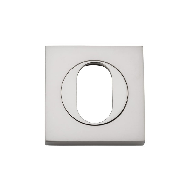 Escutcheon Oval Square Pair Satin Nickel H52xW52xP10mm