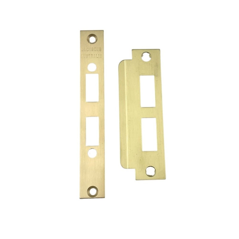 Jackson’s Lock Plate Kit Only Plain Satin Brass