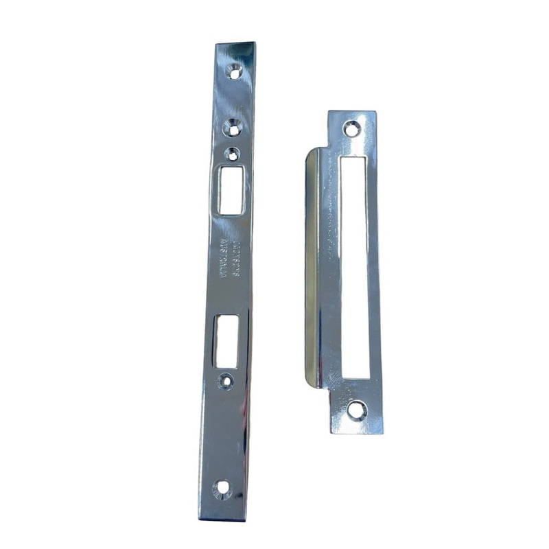 Jackson’s Lock Plate Kit Plain Long Polished Chrome