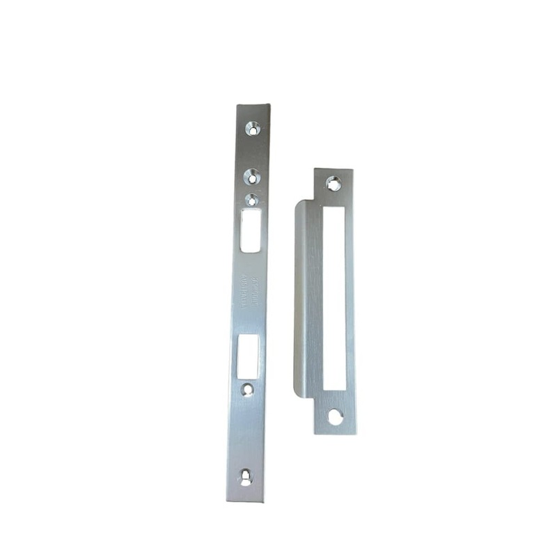 Jackson’s Lock Plate Kit Plain Long Satin Chrome