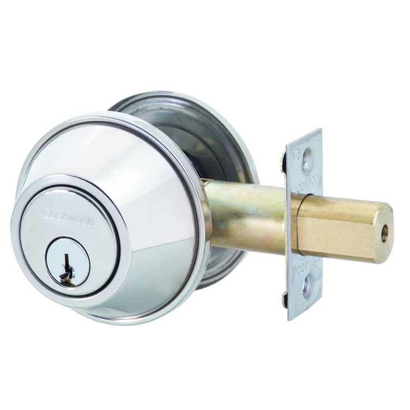 Lockwood Deadbolt Double Cylinder Satin Stainless Steel