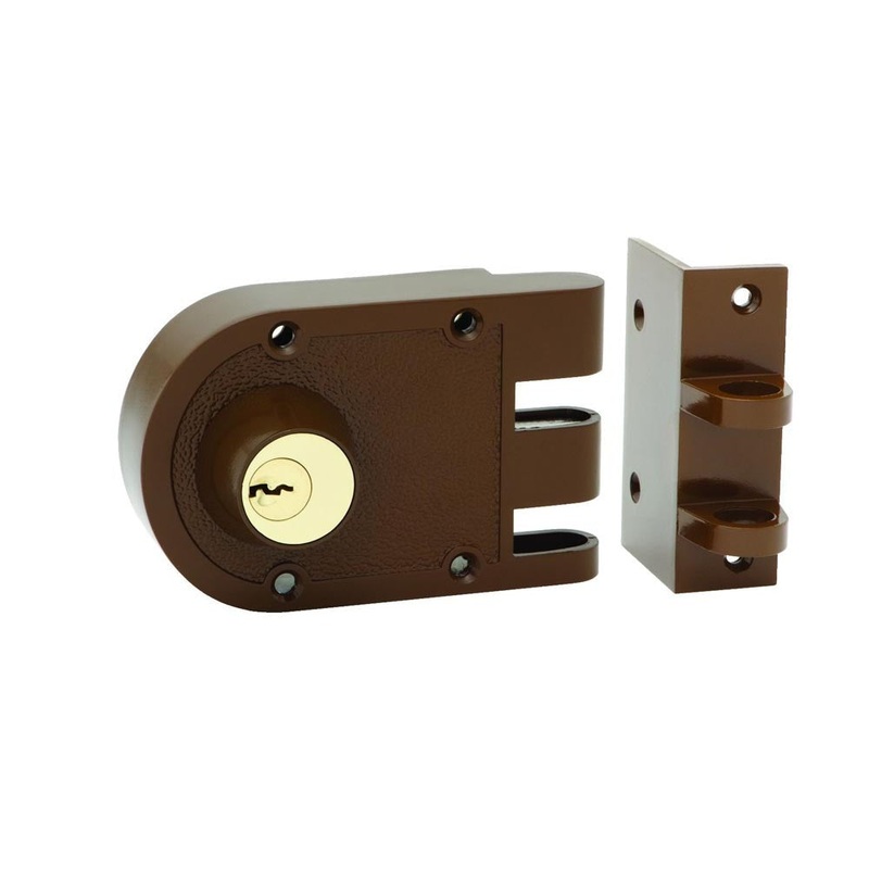 Yale Deadlock Double Cylinder Brown