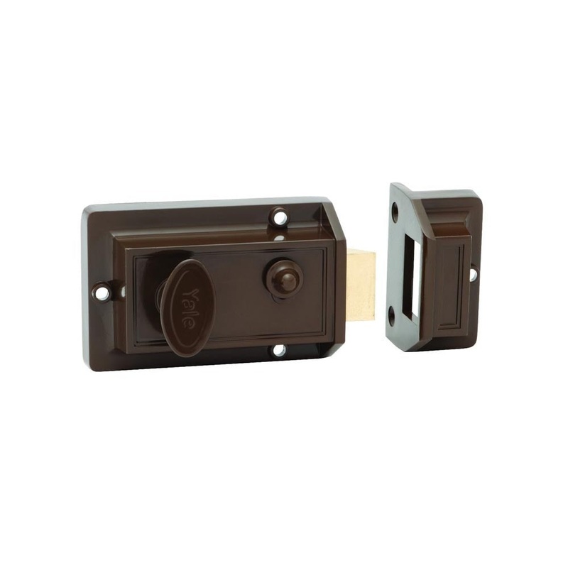 Yale Night Latch Brown
